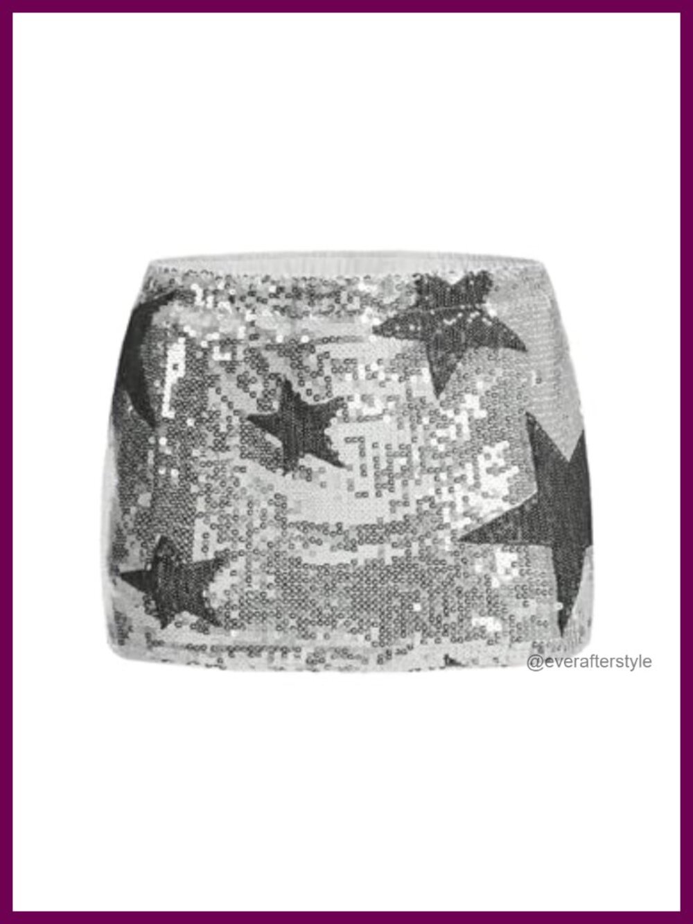 Sequin Micro Mini Skirt with Shorts Sparkly Party Skirt
